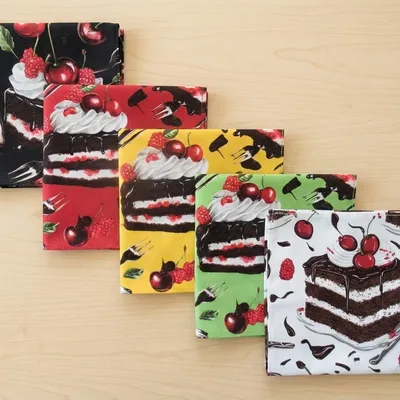 lot 5 serviettes de table adulte